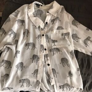 Forever 21 Print Blouse